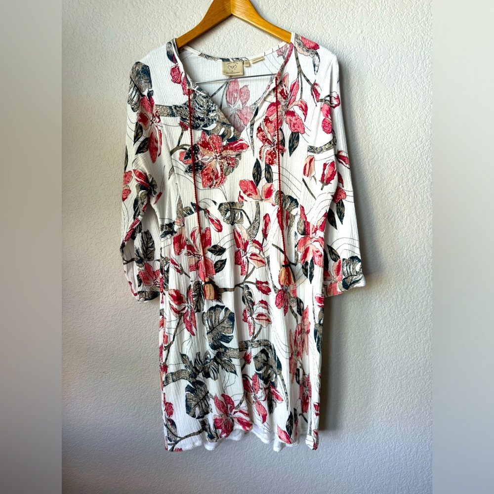 ANTHROPOLOGY - Vanessa Virginia by Anthropologie Inverewe Floral Dress SZ LG